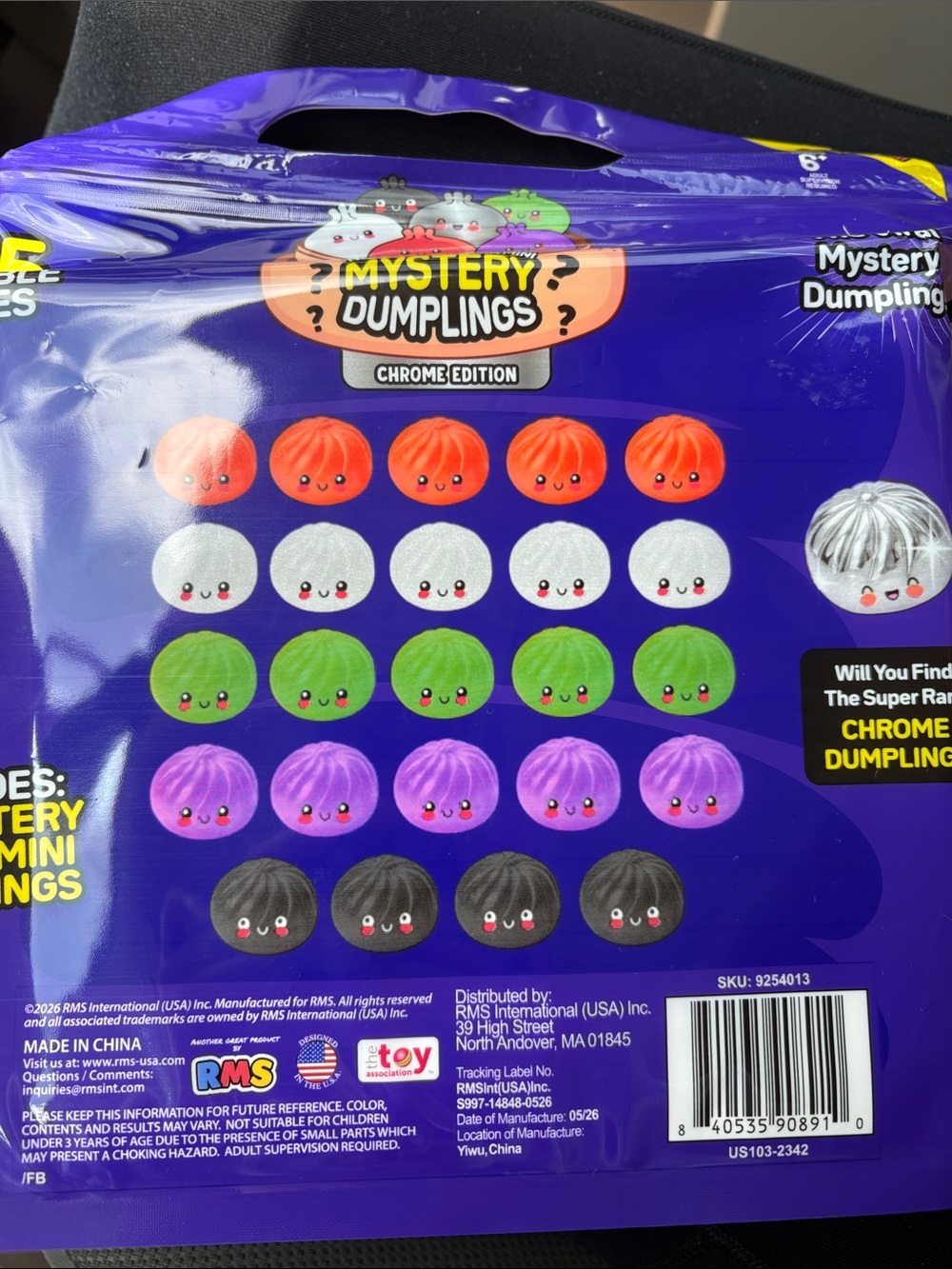 RMS Crazy Fun Mystery Dumplings Chrome Edition 25pc Squishy Set NWT - (1 LEFT) - Picture 2 of 2